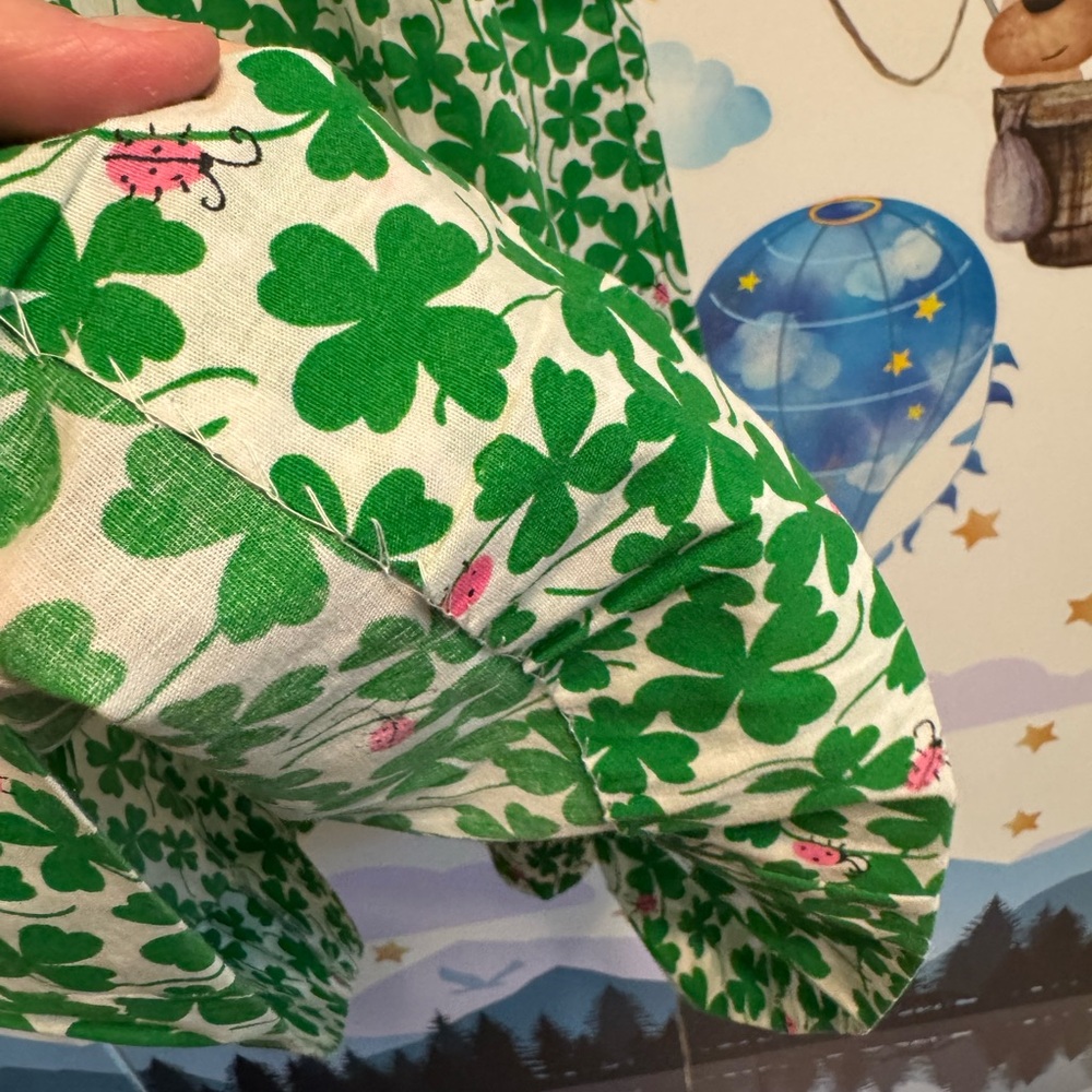 Vintage shamrocks and ladybugs dress Serbin by Muriel Ryan small - Picture 10 of 15